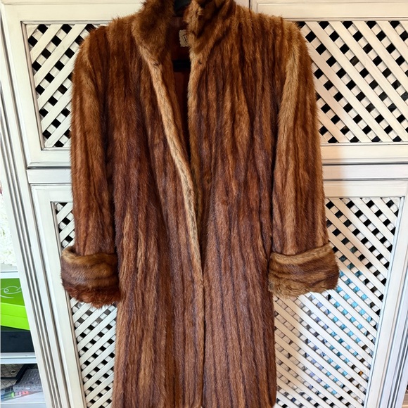 herberts furs Jackets & Blazers - Vintage Herbert’s Furs Mink Coat – San Francisco | 3/4 Length Brown Ranch Mink